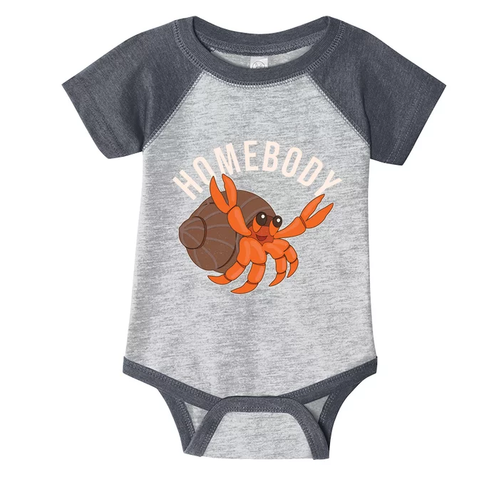 Funny Homebody Hermit Crab Infant Baby Jersey Bodysuit