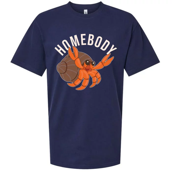 Funny Homebody Hermit Crab Sueded Cloud Jersey T-Shirt