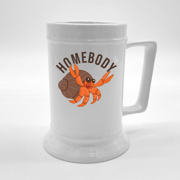 Funny Homebody Hermit Crab Front & Back Beer Stein