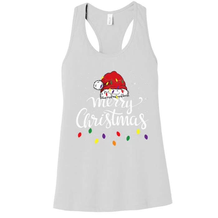 Festive Holiday Humor for the Whole Family Women's Racerback Tank