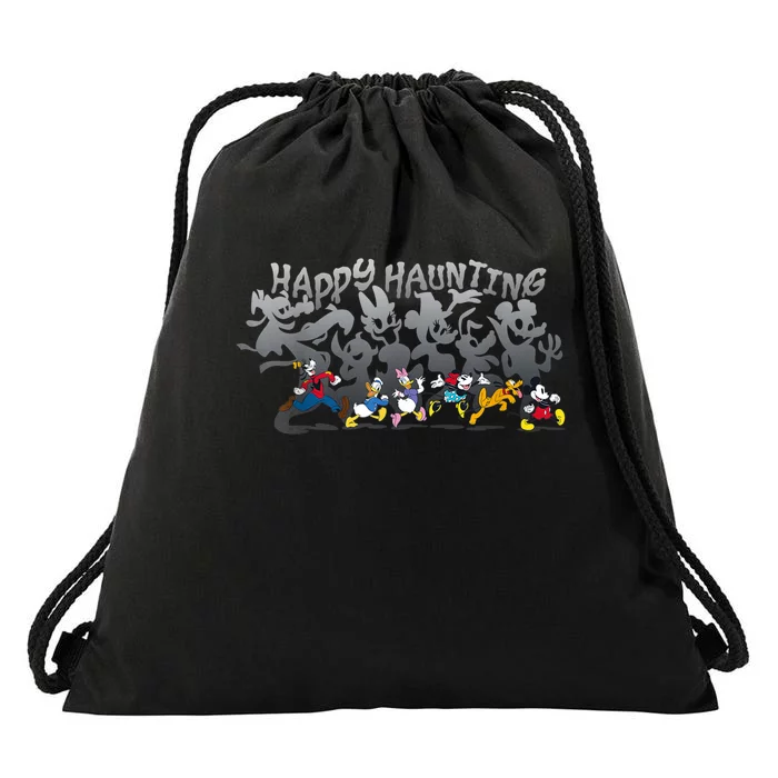 Friends Happy Haunting Halloween Drawstring Bag