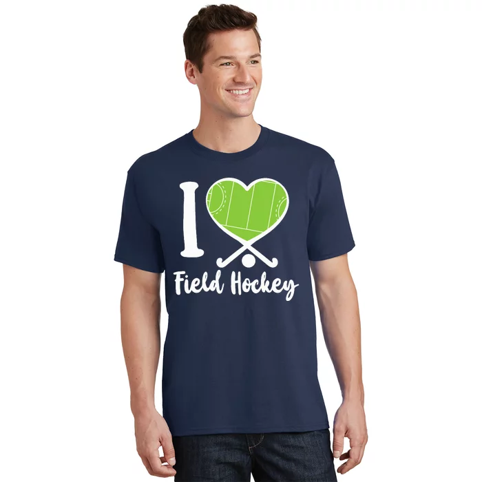 Field Hockey Heart I Love Field Hockey T-Shirt