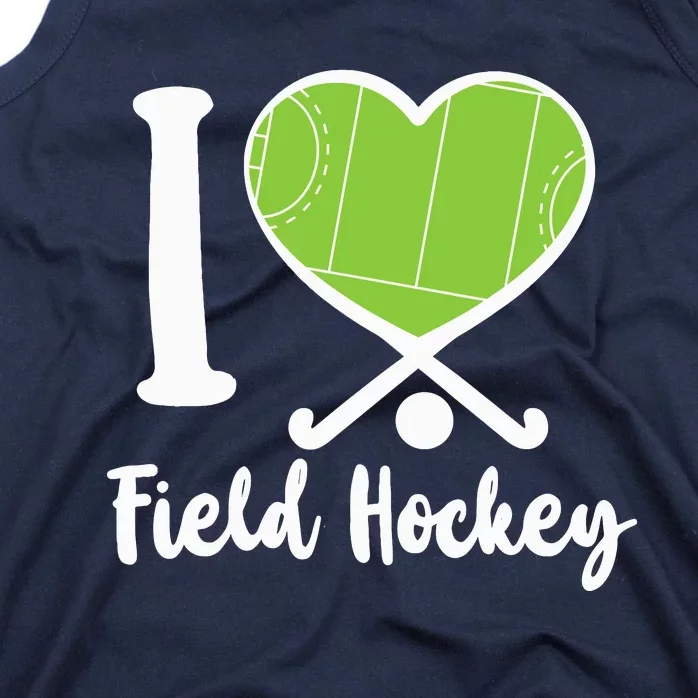 Field Hockey Heart I Love Field Hockey Tank Top