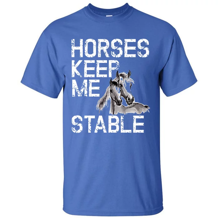 Funny Horse Horseback Riding Cool Gift Mom Tall T-Shirt