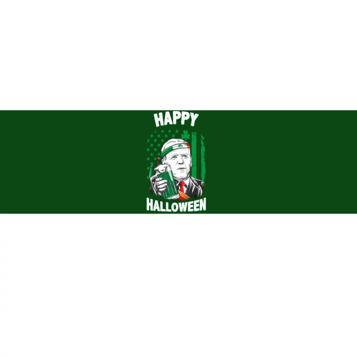 Funny Happy Halloween Joe Biden St Patrick's Day Bumper Sticker