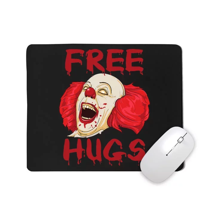 Free Hugs Halloween Evil Killer Scary Clown Horror Gift Mousepad