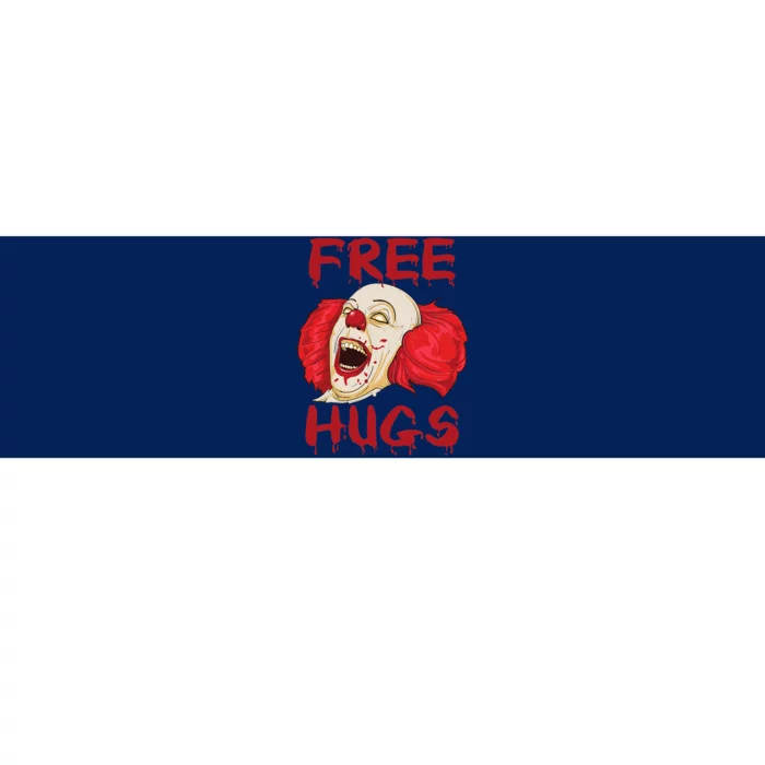 Free Hugs Halloween Evil Killer Scary Clown Horror Gift Bumper Sticker