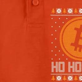 Funny Ho Ho Hodl Bitcoin Christmas Gift Ugly Sweater Party Cute Gift Dry Zone Grid Performance Polo