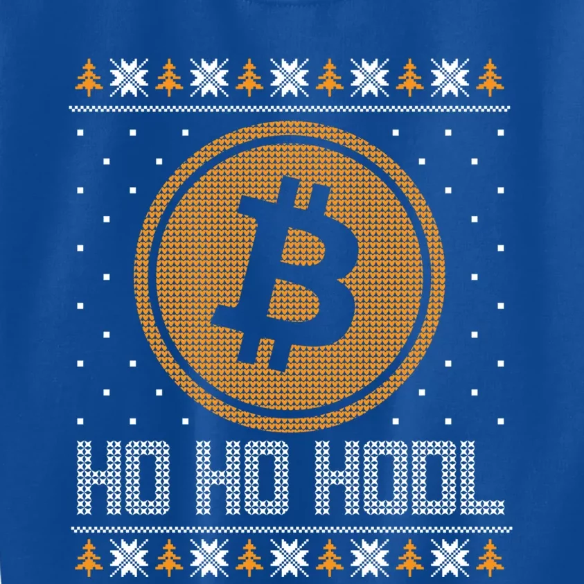 Funny Ho Ho Hodl Bitcoin Christmas Gift Ugly Sweater Party Cute Gift Kids Sweatshirt