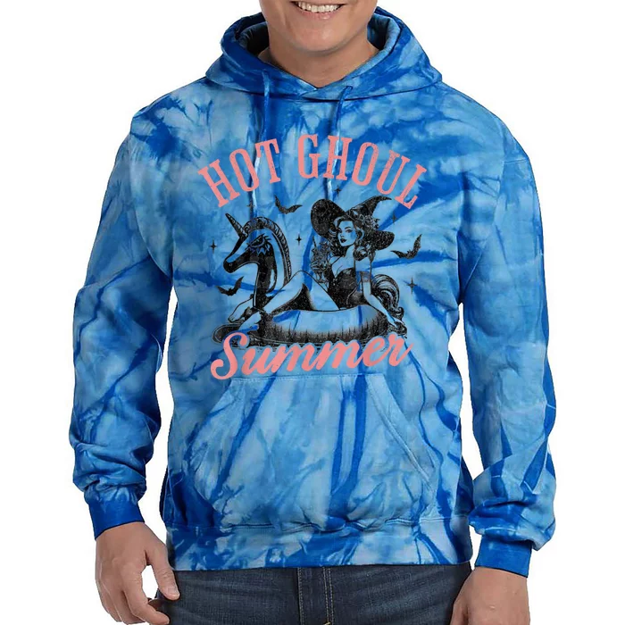 Funny Halloween Hot Ghoul Summer Summerween Tie Dye Hoodie