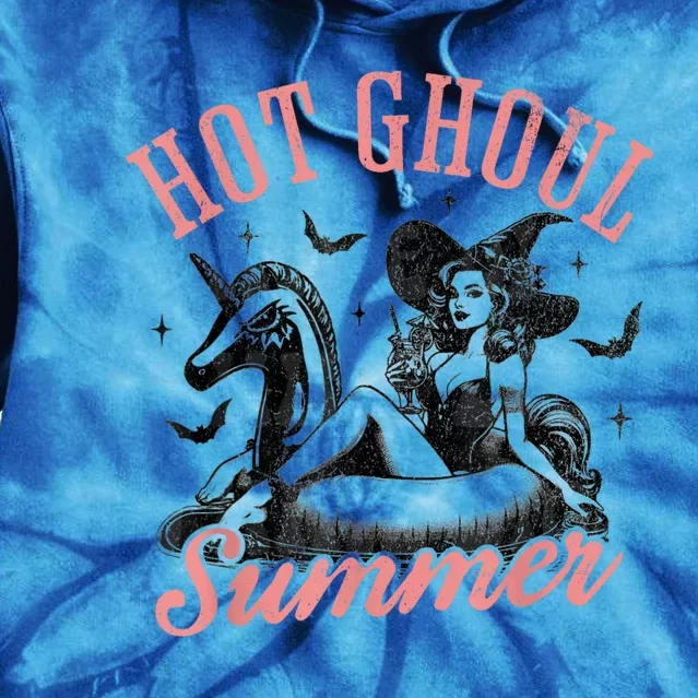 Funny Halloween Hot Ghoul Summer Summerween Tie Dye Hoodie