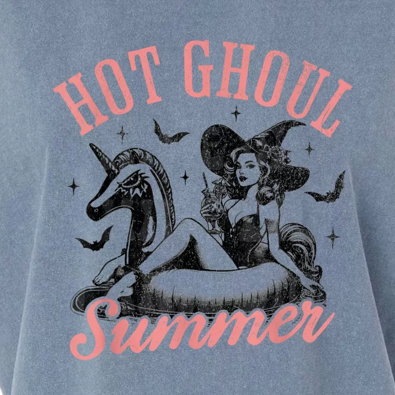 Funny Halloween Hot Ghoul Summer Summerween Garment-Dyed Women's Muscle Tee