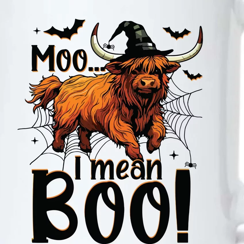 Funny Halloween Highland Cow Spooky Design Scary Farmer Black Color Changing Mug