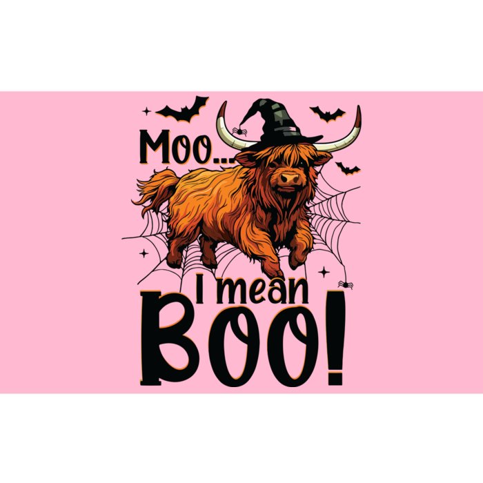 Funny Halloween Highland Cow Spooky Design Scary Farmer Bumper Sticker