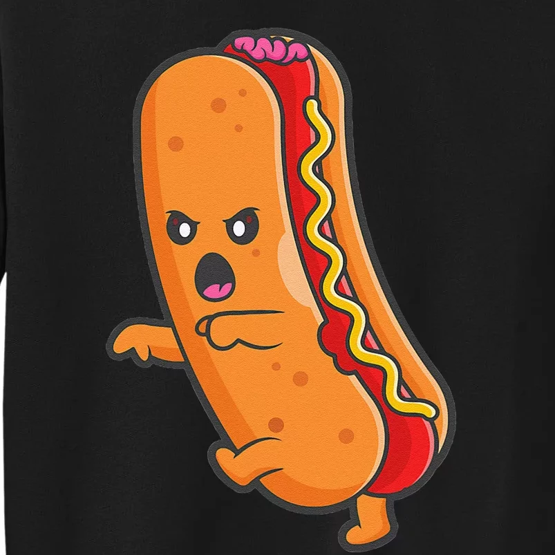 Funny Halloween Hot Dog Monster Zombie Junk Food Spooky Cute Tall Sweatshirt