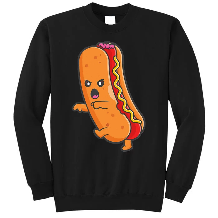 Funny Halloween Hot Dog Monster Zombie Junk Food Spooky Cute Tall Sweatshirt