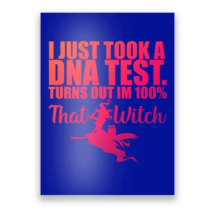 Funny Halloween Im 100% Percent That Witch Gift Poster