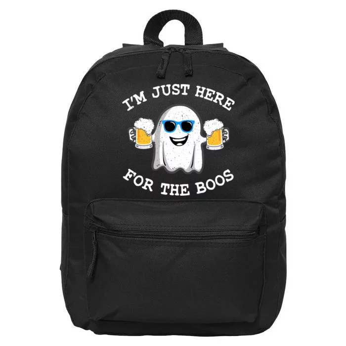 Funny Halloween  IM Just Here For The Boos Costume 16 in Basic Backpack