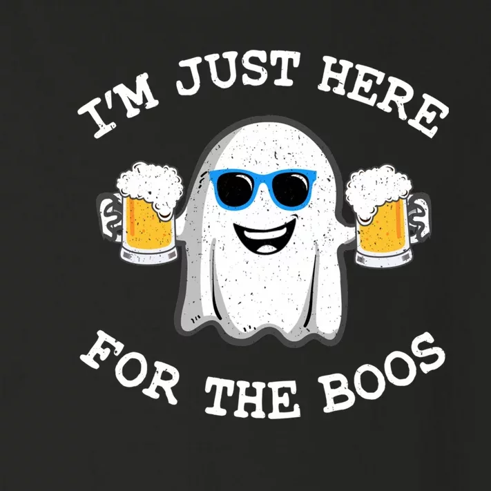 Funny Halloween  IM Just Here For The Boos Costume Toddler Long Sleeve Shirt