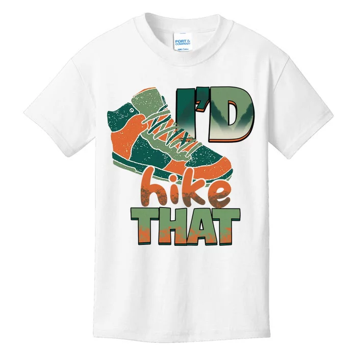 Funny Hiking Id Hike That Outdoor Camping Hiking Shoes Gift Kids T-Shirt