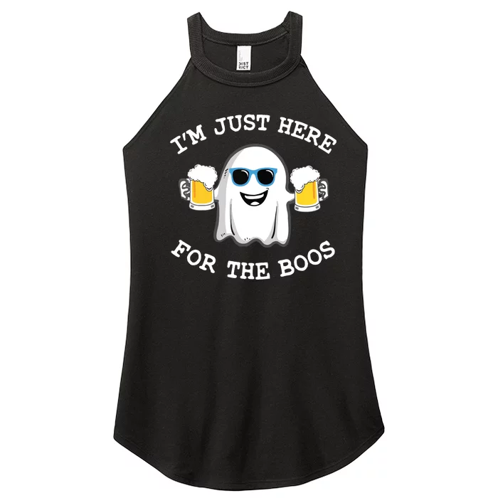 Funny Halloween Im Just Here For The Boos Costume Gift Women’s Perfect Tri Rocker Tank