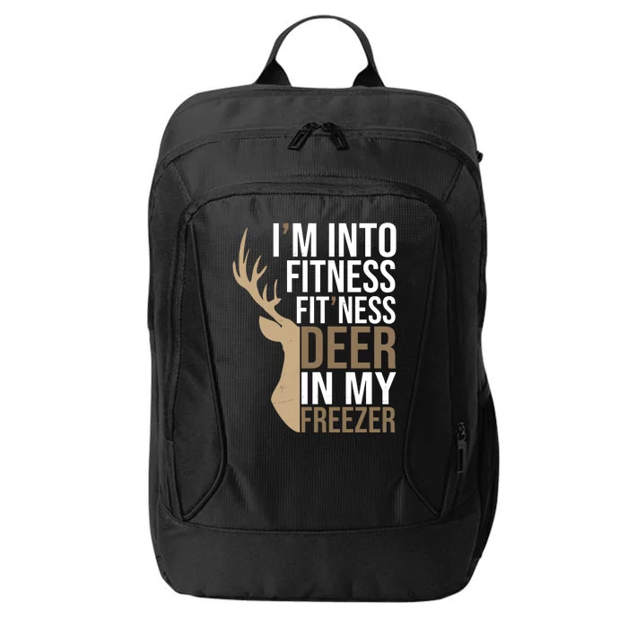 Funny Hunter Im Into Fitness Deer Freezer Hunting City Backpack