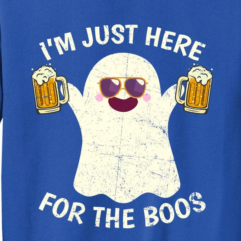 Funny Halloween Im Just Here For The Boos Cute Ghost Funny Gift Sweatshirt