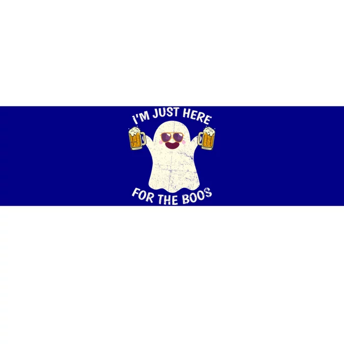 Funny Halloween Im Just Here For The Boos Cute Ghost Funny Gift Bumper Sticker