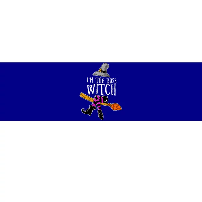 Funny Halloween I'm The Boss Witch Gift Great Gift Bumper Sticker