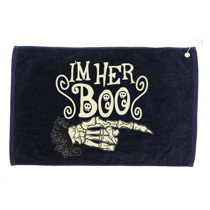 Funny Halloween I'm Her Boo Matching Couple Shirts Grommeted Golf Towel