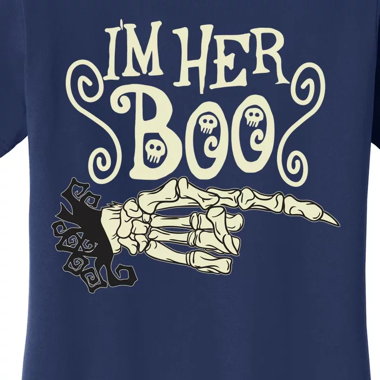 Funny Halloween I'm Her Boo Matching Couple Shirts Women's T-Shirt