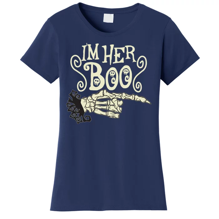 Funny Halloween I'm Her Boo Matching Couple Shirts Women's T-Shirt