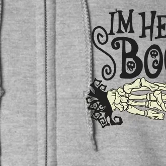 Funny Halloween I'm Her Boo Matching Couple Shirts Full Zip Hoodie