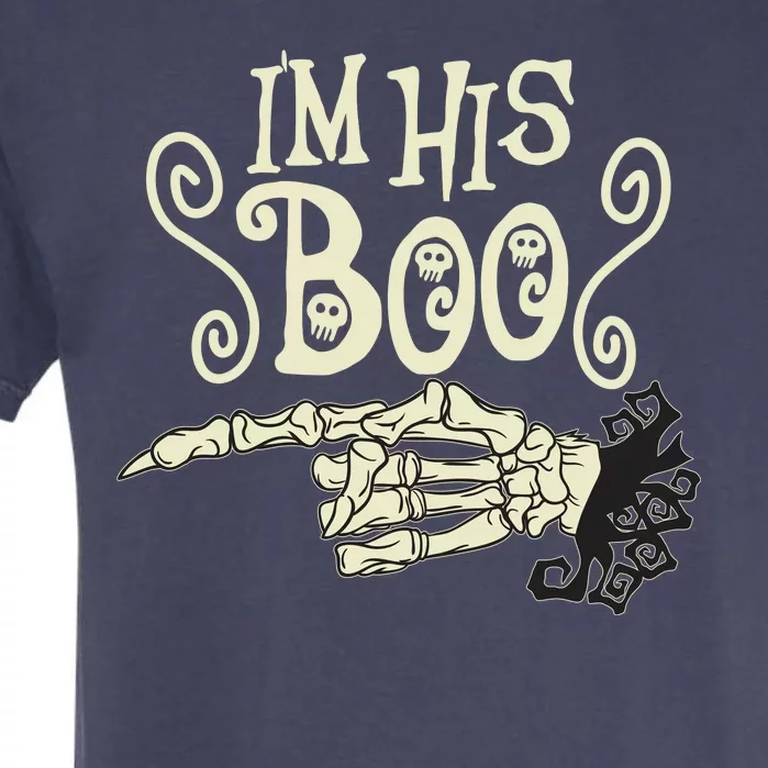 Funny Halloween I'm His Boo Matching Couple Shirts Garment-Dyed Heavyweight T-Shirt