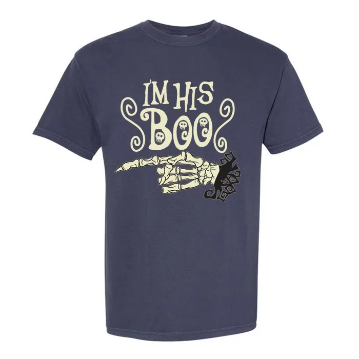 Funny Halloween I'm His Boo Matching Couple Shirts Garment-Dyed Heavyweight T-Shirt