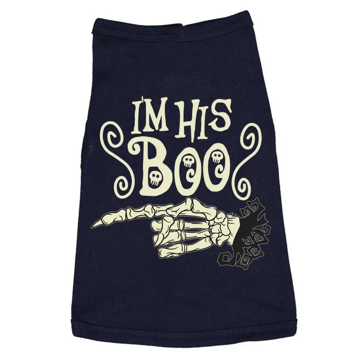 Funny Halloween I'm His Boo Matching Couple Shirts Doggie Tank