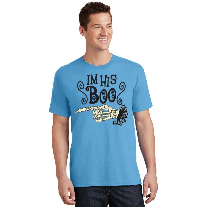 Funny Halloween I'm His Boo Matching Couple Shirts T-Shirt