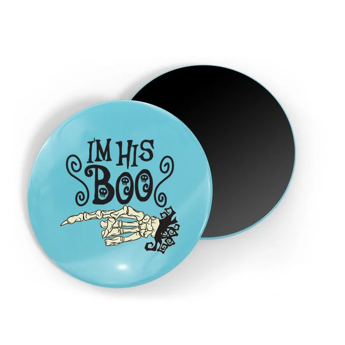 Funny Halloween I'm His Boo Matching Couple Shirts Magnet