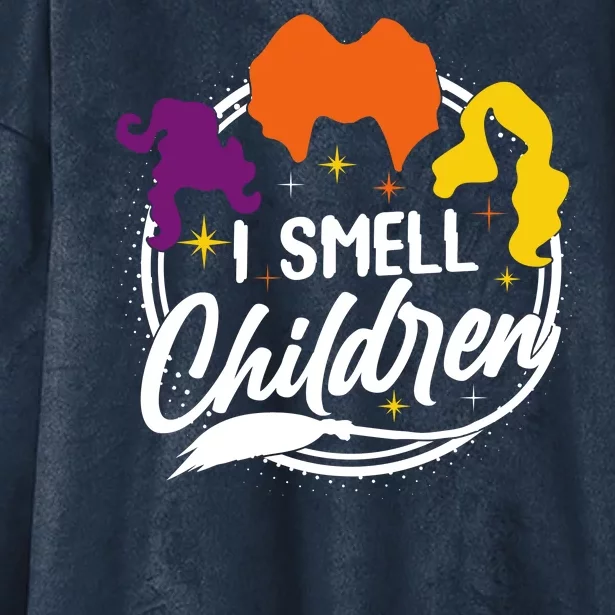 Funny Halloween I Smell Children Hooded Wearable Blanket