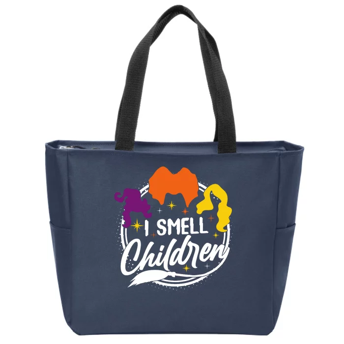 Funny Halloween I Smell Children Zip Tote Bag