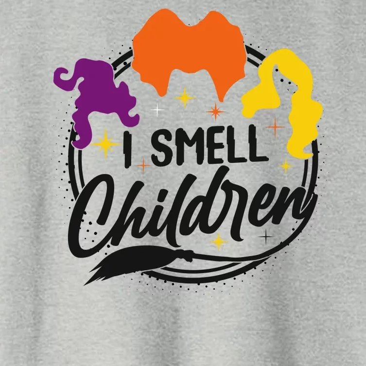 Funny Halloween I Smell Children Women's Crop Top Tee