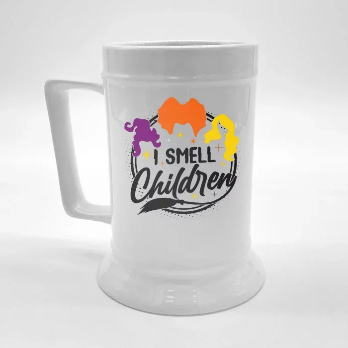 Funny Halloween I Smell Children Front & Back Beer Stein