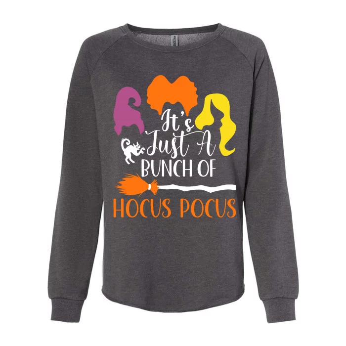 Funny Halloween It's Just A Bunch Of Hocus Pocus Womens California Wash Sweatshirt