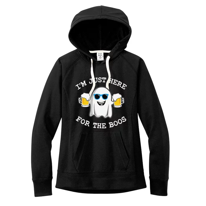 Funny Halloween IM Just Here For Boos Women's Fleece Hoodie