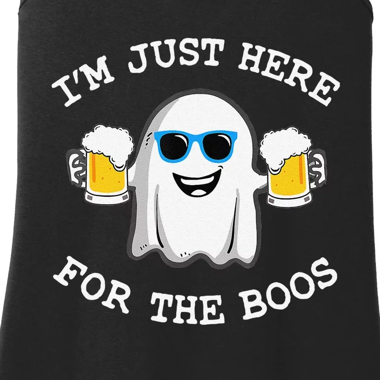 Funny Halloween IM Just Here For Boos Ladies Essential Tank