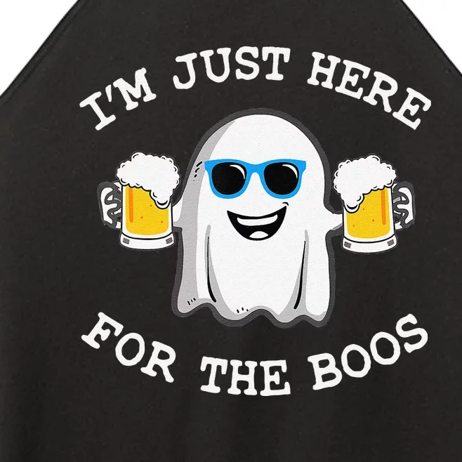 Funny Halloween IM Just Here For Boos Women’s Perfect Tri Rocker Tank