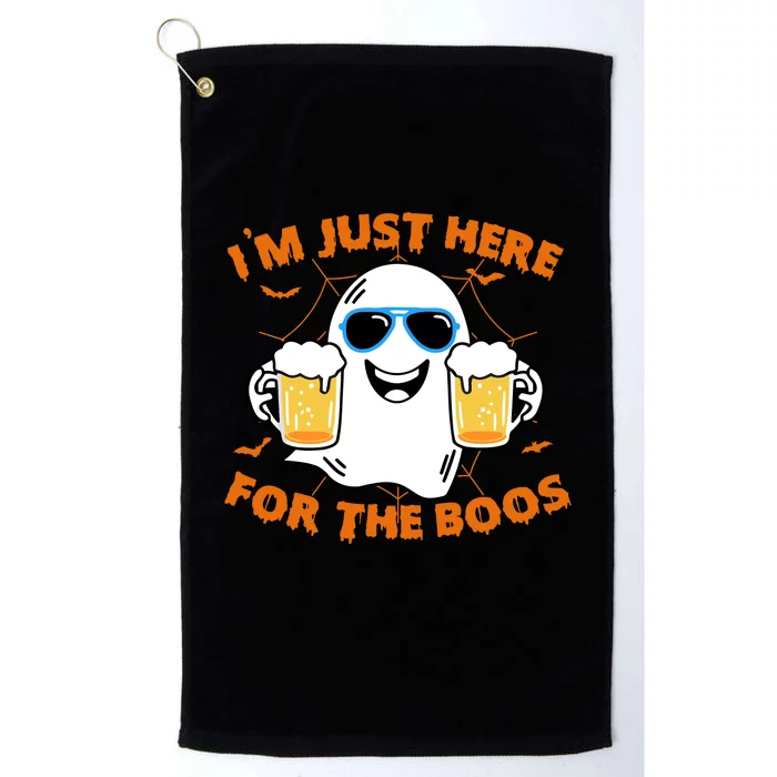 Funny Halloween Im Just Here For The Boos Costume Gift Platinum Collection Golf Towel