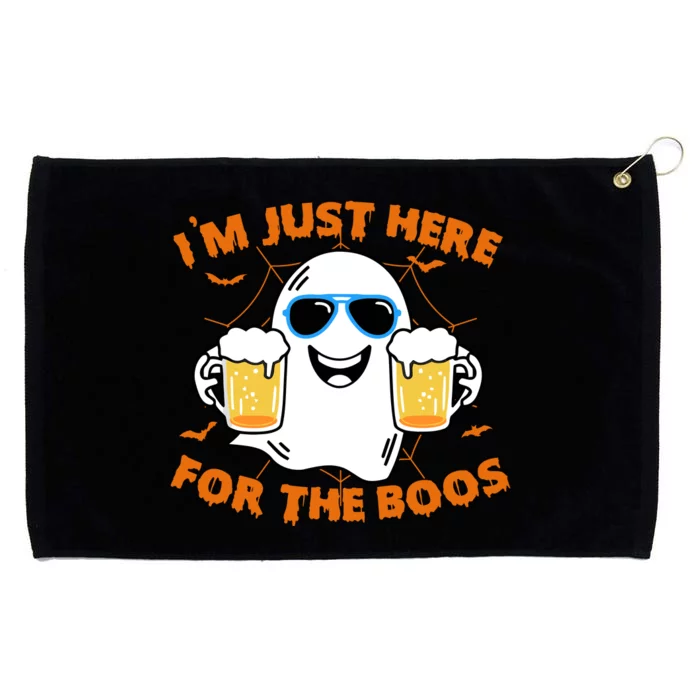 Funny Halloween Im Just Here For The Boos Costume Gift Grommeted Golf Towel