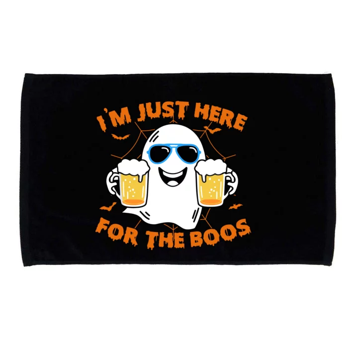 Funny Halloween Im Just Here For The Boos Costume Gift Microfiber Hand Towel