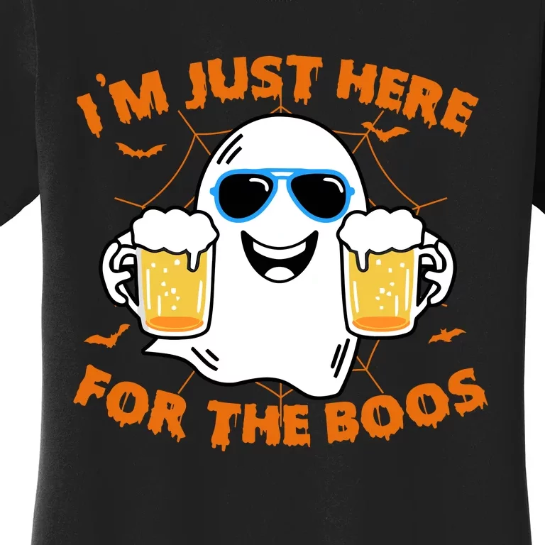 Funny Halloween Im Just Here For The Boos Costume Gift Women's T-Shirt